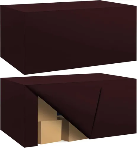 Vista 48 de Paquete de 2 manteles ajustados para mesa rectangular de 4 pies, 48 x 24 pulgadas, cubiertas de mesa verde manzana, tela de poliéster resistente al