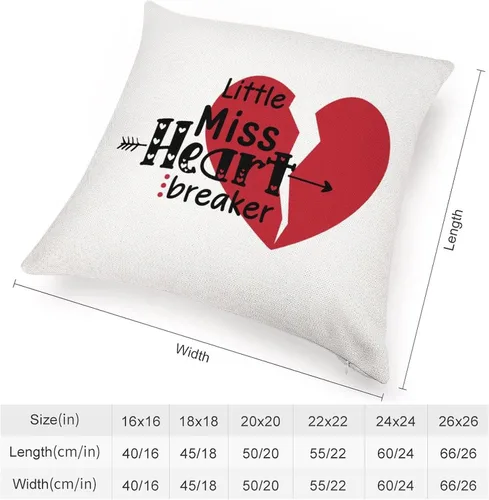 Vista 19 de XOXO Hugs and Kisses Square Accent Decorative Pillow Cover for Sofa Couch Chair Office Decor 16"x16",Romantic Valentine Pillow Cases for for Men