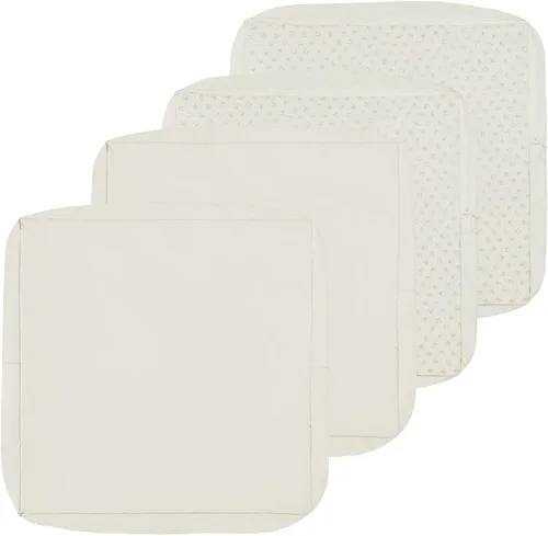 Vista 24 de Easy-Going Fundas Impermeables para Cojines de Patio SOLO Funda 20x18x4 pulgadas Paquete de 2 Fundas de Repuesto Antideslizantes para Cojines