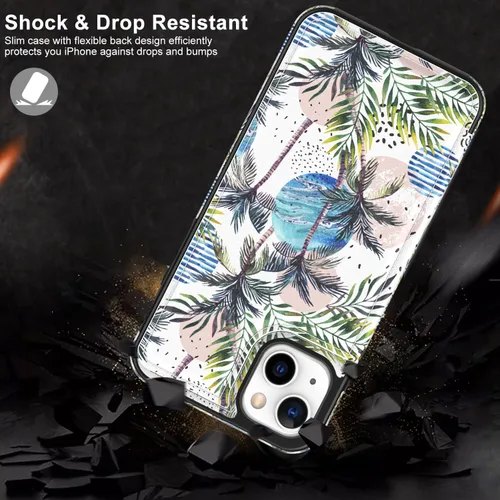 Vista 246 de LETO para iPhone 15 Pro Funda tipo cartera - Tapa tipo folio con patada - Diseños de moda - Tarjetero - Funda protectora para mujeres y niñas - 6.1