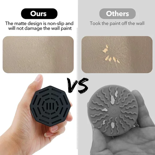 Vista 5 de ICERO Protector de pared y puerta para bebé, protege las puertas de mascotas y perros, puertas montadas para trabajar en escaleras, paquete de 4