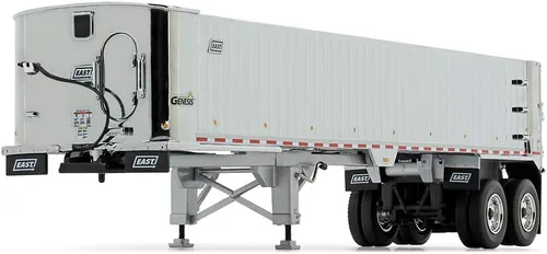 Vista 4 de First Gear 1/50 Kenworth T880, negro y cromado, con remolque East Genesis End Dump 50-3452