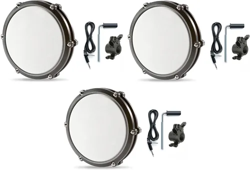 Vista 8 de Alesis Nitro Max - Almohadilla de malla de una sola zona de 8 pulgadas con abrazadera y cable de gatillo Silverline Audio de 10 pies