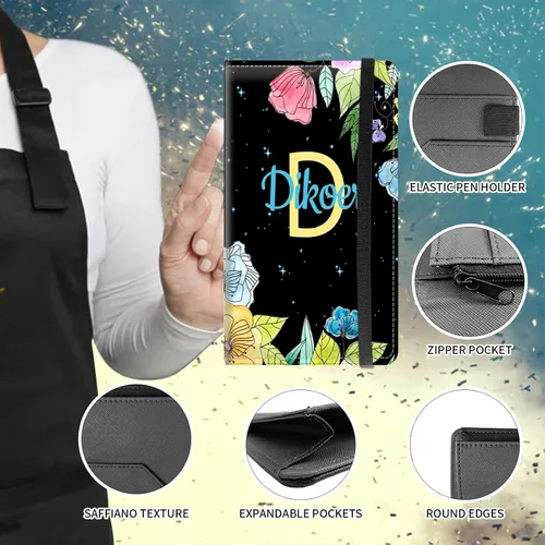 Vista 121 de Diseña Tus Propios Libros de Servicio con Nombre e Iniciales para Camareras, Dikoer Libro de Servicio de Camarero Personalizado con Nombre