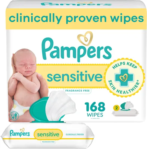 Vista 23 de Toallitas húmedas Pampers Baby Wipes Sensitive, 1 caja de apertura superior, 56 unidades.