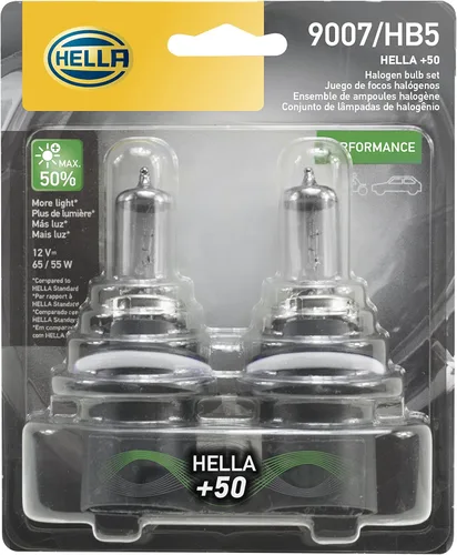 Vista 9 de HELLA 9007 - Kit de ampolla doble de 2.0 TB de alto rendimiento, 12 V, 65/55 W, paquete de 2