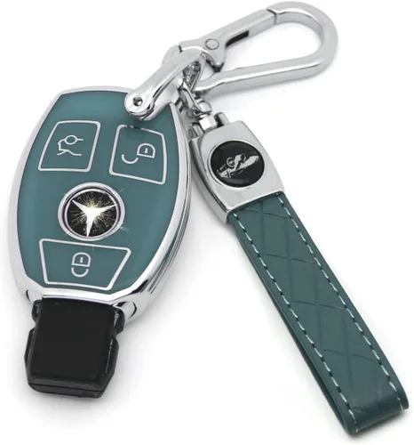 Vista 37 de Funda de llave de TPU suave avanzada es compatible con Mercedes Benz 2024-2025 E 2023-2025 SL CLE GLC 2022-2025 EQE EQS S C Series llave