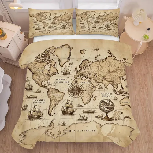 Vista 10 de American Flag Lion Bedding Set Full/Queen Animals Print Comforter for Men Boys Bedroom Quilt Bed Set 1 Comforter 2 Pillowcases