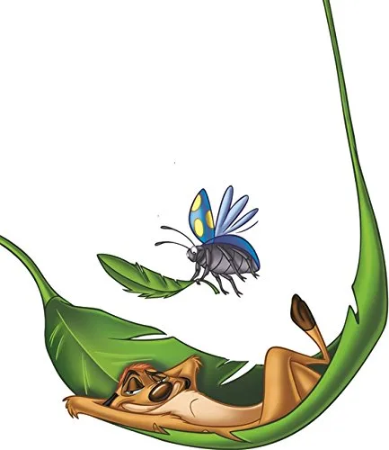 Calcomanía decorativa de vinilo autoadhesiva de 7 pulgadas con diseño de Timon Meercat Rey León, película de animal, extraíble, autoadhesiva,