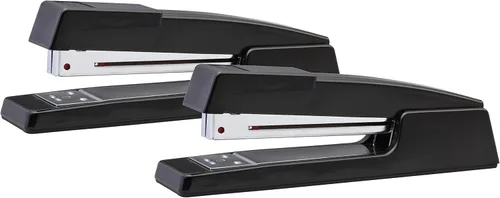 Vista 7 de Bostitch Office B400 - Engrapadora compacta ejecutiva, capacidad para 20 hojas, duradera, diseño de metal, se abre para pegar, doble clinch, media