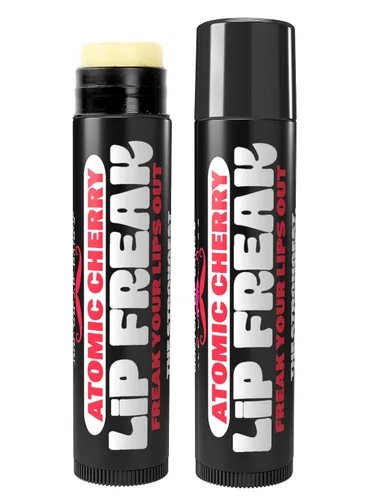 Vista 2 de Doctor Lip Bang's Bálsamo labial BUZZING Lip Freak 100% natural Libre de crueldad Cereza atómica Paquete de 2