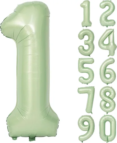 Vista 470 de Globos de 40 pulgadas con números de caramelo, papel de aluminio de helio, globos de látex de Mylar para fiesta de cumpleaños, decoración digital 0