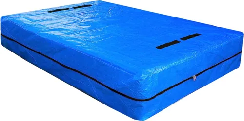 Vista 7 de Bolsas de colchón resistentes SGPAC para mudanza y almacenamiento, bolsa de almacenamiento de colchón extra gruesa tamaño matrimonial XL, funda