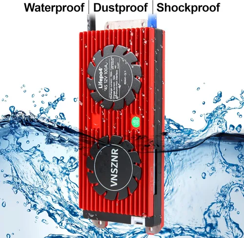 Vista 5 de LiFePO4 BMS 4S 12V 100A Sistema de Gestión de Batería de Fosfato de Hierro de Litio PCB Placa de Protección con Cables de Equilibrio para Paquete