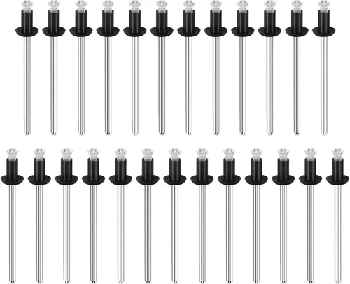 Vista 9 de uxcell Remaches ciegos de nailon, 1/8 pulgadas x 1/2 pulgadas (0.126 in x 0.500 in) remaches para tablero de PC, parachoques y panel retenedor