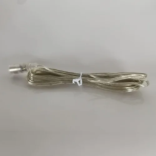 Vista 5 de LED Lighting - Cable de extensión de CC transparente de 6.56 pies, cable de alimentación hembra de 0.217 in x 0.083 in para seguridad de CCTV