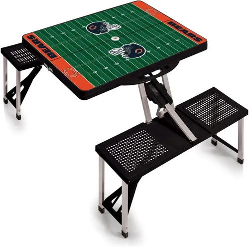 Vista 20 de Picnic TIME NFL Football Field Folding Picnic Table, Camping Table, Outdoor Table with Umbrella Hole