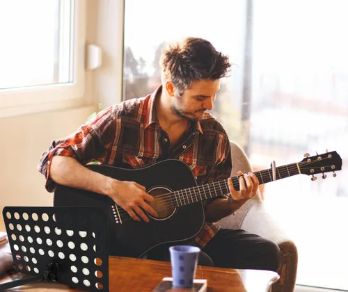 Vista 6 de Soporte de partituras de 70 pulgadas, soporte de música elevado, soporte ajustable para partituras de música portátil plegable con bolsa