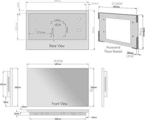 Vista 5 de Soulaca - TV inteligente tipo espejo de 22 pulgadas para baño, webOS, impermeable, IP65, HDTV (ATSC), sintonizador, Wi-Fi y Bluetooth con control