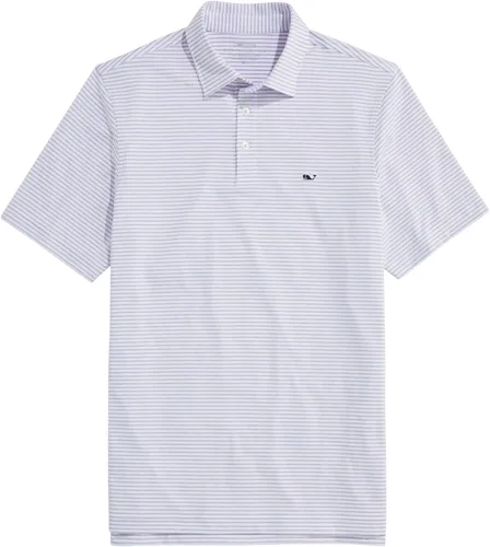 Vista 44 de Vineyard Vines Polo Bradley Stripe Sankaty para hombre Yate Blue Tejeda