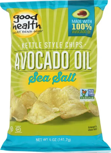Vista 14 de Good Health Chips de barbacoa estilo hervidor de aceite de aguacate, bolsa de 5 onzas (4 bolsas)