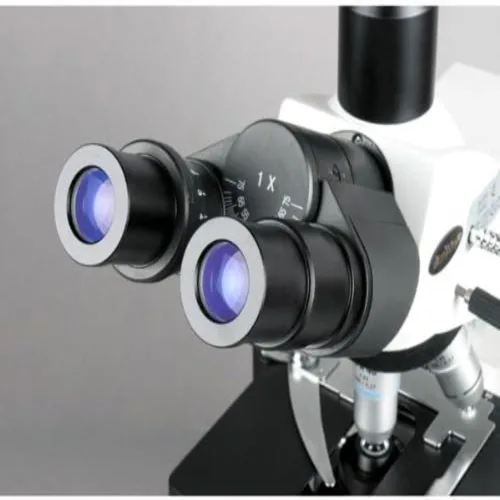 Vista 5 de AmScope Microscopio compuesto trinocular T690C-PL, aumento 40X-2500X, oculares de campo súper ancho WH10x y WH25x, objetivos acromáticos de plan