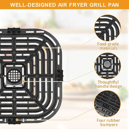 Vista 4 de Bandeja de repuesto para freidora de aire para Instant Vortex Plus 6QT Clear Cook Instant Pot, reemplazo de calor reutilizable, repuesto original