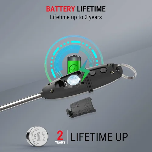 Vista 4 de ThermoPro TP02S - Termómetro digital de lectura instantánea para carne, con sonda súper larga para parrilla, cocina, masa madre, líquidos, aceite