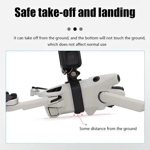 Vista 7 de Mini 4 Pro Drone Soporte de extensión para cámara de transporte superior con adaptador de montaje de trípode de tornillo de 1/4 compatible con DJI