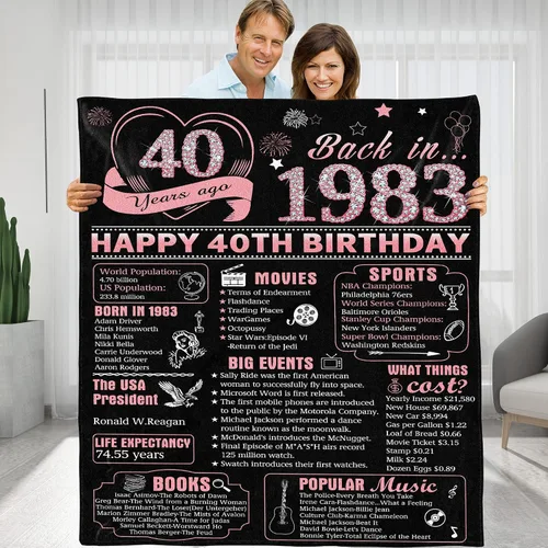 Vista 20 de Back in 1933 - Manta de cumpleaños personalizada para abuela, abuelo, ideas de regalos de cumpleaños para esposa, marido, mamá, papá, amigos, manta