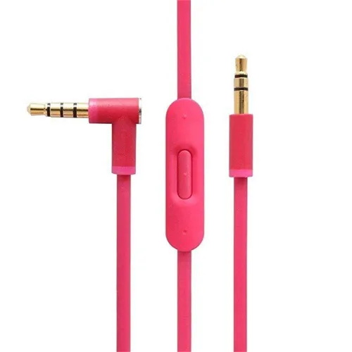 Vista 11 de Cable de audio de repuesto con micrófono en línea y control para auriculares Beats de Dr Dre Solo Studio Pro Detox Wireless Mixr Executive Pill