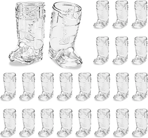 Vista 17 de SAIAOKJ Vasos de Chupito en Forma de Bota de Vaquero, 12 Piezas de 1 Onza Vasos de Chupito Mini de Plástico en Forma de Bota, Vasos de Plástico