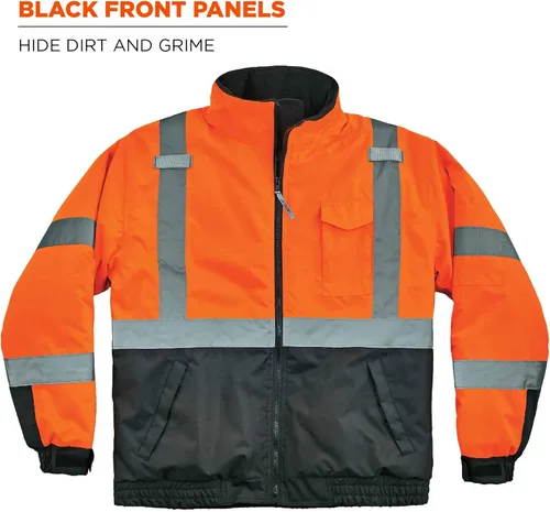 Vista 8 de Chaqueta de seguridad bomber de alta visibilidad Ergodyne Hi Vis