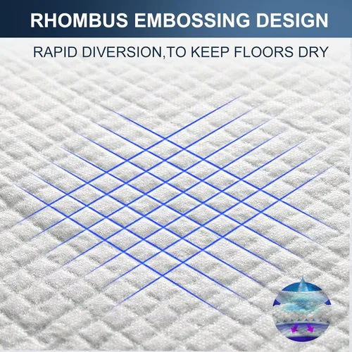 Vista 5 de Boscute XXL Engrosadas 6 Capas Súper Absorbentes Almohadillas de Entrenamiento para Mascotas de 30"x36" para Orina de Perros, Extra Grandes