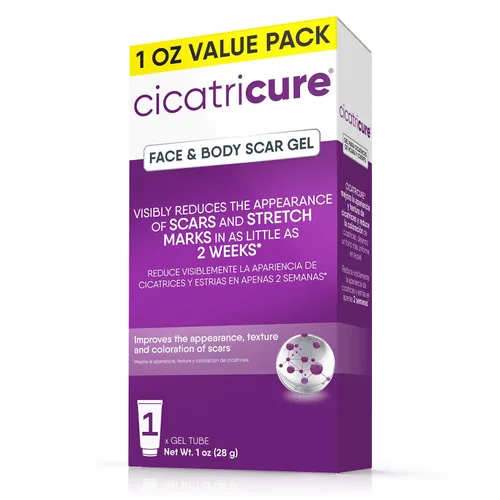 Cicatricure Gel avanzado para cicatrices para cara y cuerpo - Resultados probados en 2 semanas, tratamiento de cicatrices para cicatrices