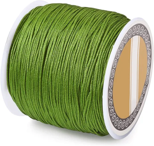 Vista 44 de Cheris - Cuerda de nailon para cuentas de 0.031 in, 328.1 ft, color negro, cuerda de macramé para hacer joyas, suministros de envoltura Kumihimo