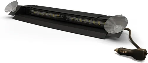 Vista 2 de ECCO LED ámbar direccional de alta intensidad 0.76 amperios 12V 24V montaje en superficie luz de advertencia impermeable construcción precaución