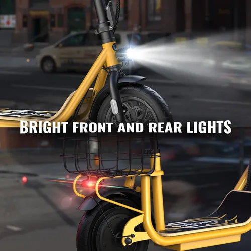 Vista 25 de Caroma Electric Scooter with Seat, Max 30 Miles Range&20MPH Speed, Peak 800/1200W Motor, Foldable Electric Scooter for Adults and Teens, Commuter E