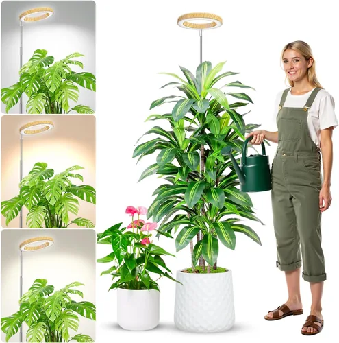 Vista 25 de Aokrean Luz de Crecimiento para Plantas, 48 LEDs Luces de Crecimiento de Espectro Completo para Plantas de Interior, Lámpara de Crecimiento