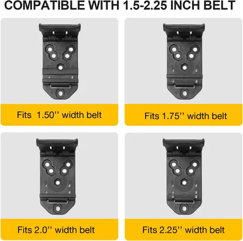 Vista 5 de Kydex - Bolsa para esposas para cinturón de trabajo, funda para esposas Asp, esposas con bisagras, esposas de cadena, esposas rígidas plegables.