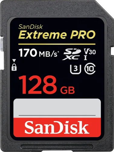SanDisk Tarjeta de memoria SDXC Extreme PRO UHS-I de 128 GB, SDSDXXY-128G-ANCIN