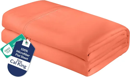 Vista 21 de Royale Linens Sábana Plana Individual – Sábanas Planas de Microfibra Cepillada Ultra Suave 1800 Solamente – Sin Arrugas y Resistentes a las Manchas