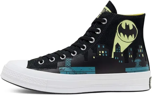 Vista 3 de Converse - Chuck de Batman x Chinatown Market Chuck 70, color negro y amarillo