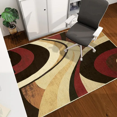 Vista 85 de Tapete para silla de oficina para suelo de madera dura, 48"x36" tapete protector de escritorio de computadora de fácil deslizamiento para silla