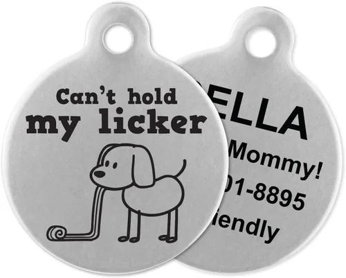 Vista 16 de If It Barks - Etiquetas de identificación de mascotas grabadas para perros - Etiquetas de identificación personalizadas de acero inoxidable