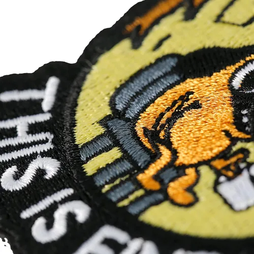 Vista 8 de XMJY Parche de Perro This is Fine, 1 Pieza Parches Bordados con Meme Divertido, Parche Táctico Militar de Ánimo con Respaldo de Cierre de Gancho