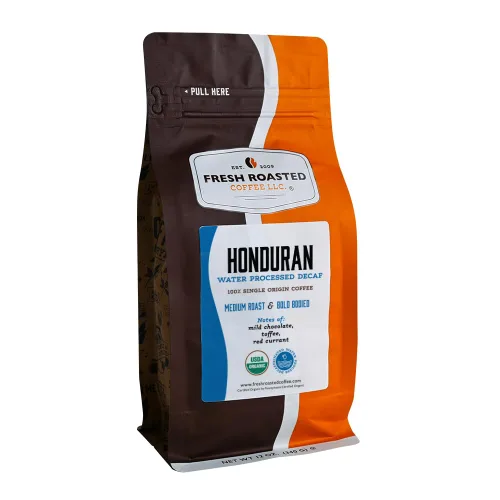 Vista 62 de Fresh Roasted Coffee, café 100% colombiano descafeinado, 12 oz, tostado medio, kosher, EA Natural Decaf, grano entero