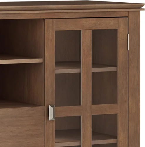 Vista 21 de SIMPLIHOME Artisan Solid Wood Wide TV Media Stand for TVs