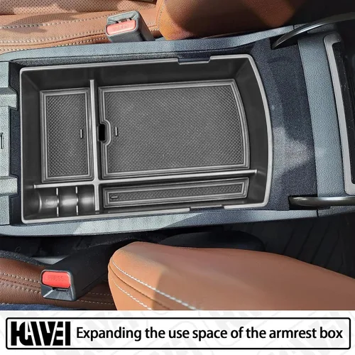 Vista 7 de HGWEI Bandeja organizadora de consola central compatible con Subaru Ascent 2019-2025, bandeja de inserción, accesorios de almacenamiento, caja
