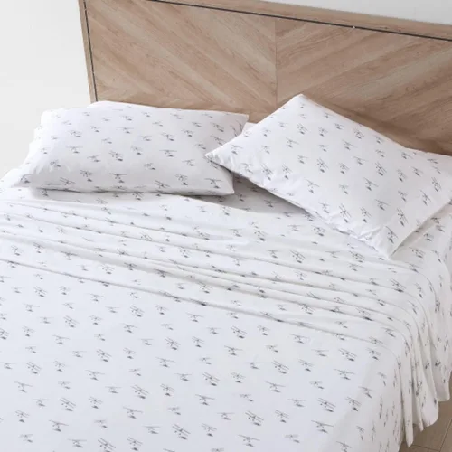 Vista 96 de Eddie Bauer - Juego de sábanas individuales XL, sábanas de percal de algodón, sábanas frescas y crujientes, ideales para dormitorio